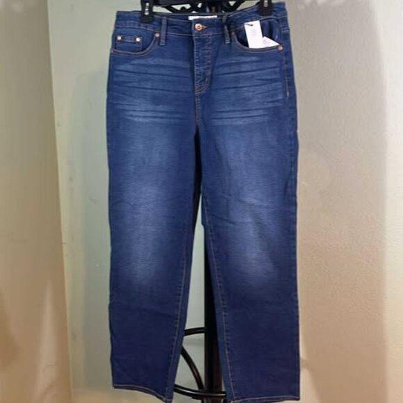 Anne Klein Mid Rise Straight Ankle Jeans Various Sizes - Picture 1 of 6